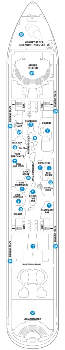 Allure of the seas is ranked 4 among royal caribbean cruise ships by u.s. Allure of the Seas Deck plan & cabin plan