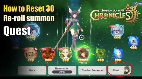 Unlimited Re Roll Strategy Guide Summoners War Chronicles Reset