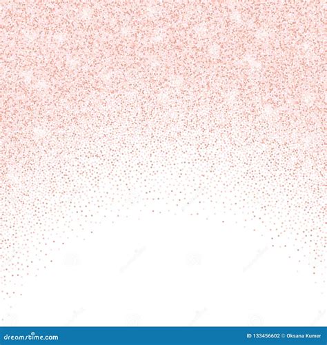 Vector Falling In Lines Pink Glitter Confetti Dots Stock Vector