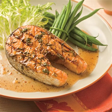 Darnes de saumon grillées