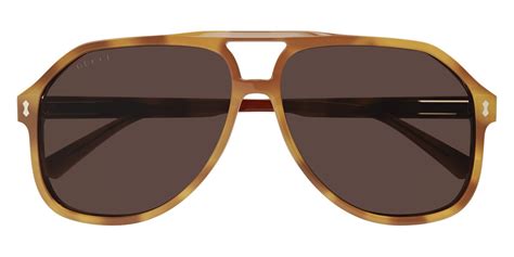 gucci™ gg1042s 002 60 havana sunglasses