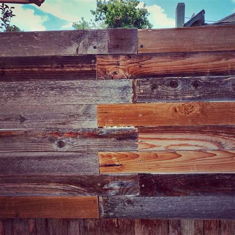 Reclaimed Wood To Make This Beautiful New Privacy Fence