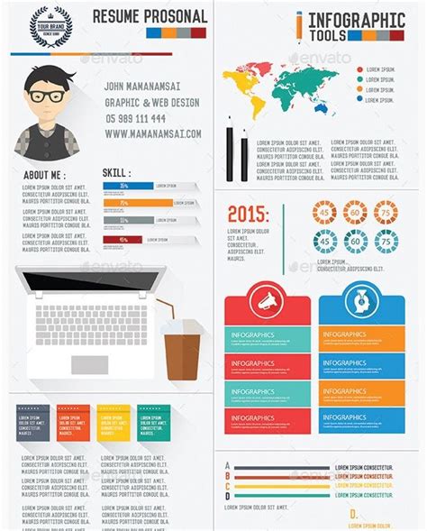 Creative Infographic Resume Templates Graphic Cloud Infographic