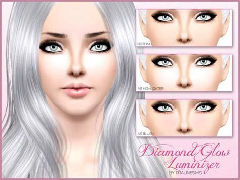 Pralinesims Diamond Glow Luminizer Sims 3 Makeup Blush Makeup