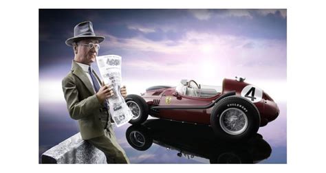 720 ch (536 kw) couple maximal à 3 000 tr/min: LE MANS miniatures Figurine 1/18 Enzo Ferrari lisant le journal - Slot Car-Union