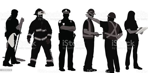 First Responders Clipart Black And White Cute Svg Cut File Free For