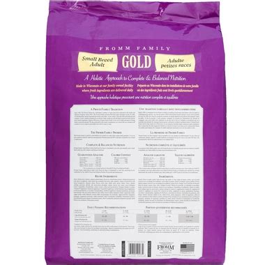 Other dog owners noticed that the pups coats are healthier and. Fromm Gold Adult Dog Food - Small Breed (15 lb) | Healthypets