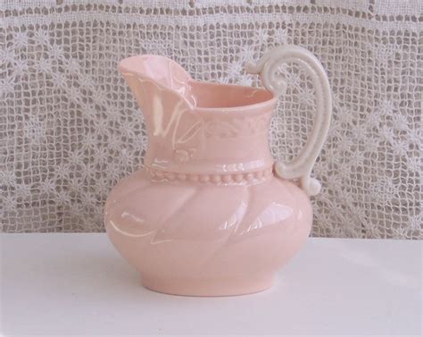 Lenox Pink Cream Pitcher From The Athens Collection Etsy Pink