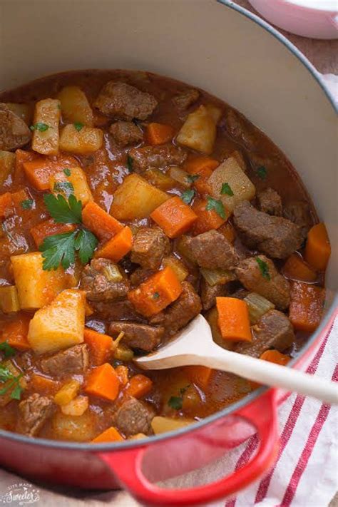 Some stew meat recipes other than stew include bell pepper beef kebabs and vegetable beef soup. Classic Homemade Beef Stew Recipe | Yummly | Recipe | Homemade beef stew recipes, Stew meat ...