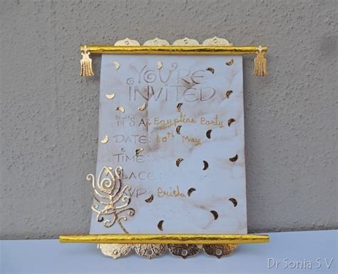 Diy scroll invitations are super easy and with the help of spray paint and jewels they certainly look the part! Cards ,Crafts ,Kids Projects: Scroll Shaped Invitation ...