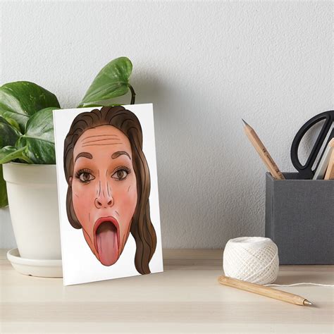 Kissa Sins Orgasm Cum Face Art Board Print For Sale By Gundwan