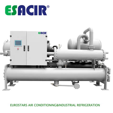 Flooded Type Evaporator Water Cooling Commercial Chiller Air
