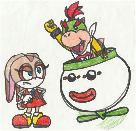 Cream The Rabbit Vs Bowser Jr By Captainquack64 On Deviantart
