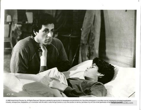 Rocky V Publicity Still Of Sylvester Stallone And Sage Stallone 1990