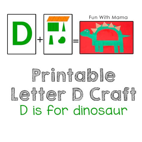 Printable Letter D Crafts D Is For Dinosaur Fun With Mama