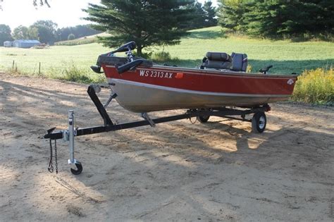 1985 Lund 14ft Aluminum Boat With Trailer Spencer Sales