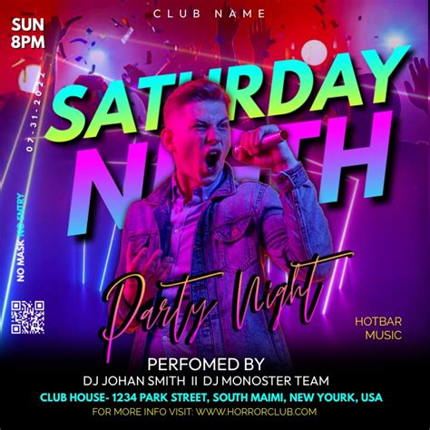 Copia De Saturday Night Template Postermywall