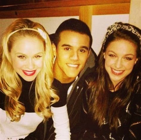 becca tobin jacob artist and melissa benoist glee cast becca tobin melissa benoist glee