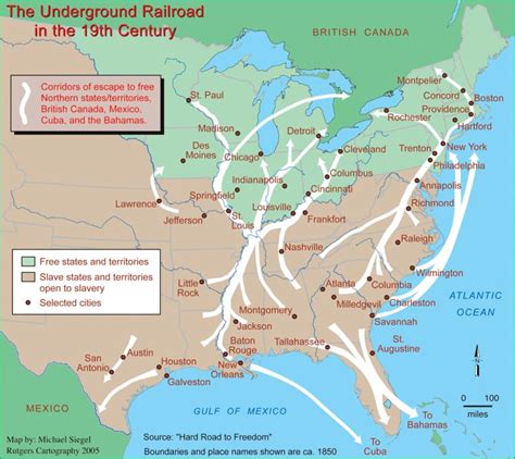Social Welfare History Project Underground Railroad The 1820 1861
