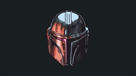 2560x1440 The Mandalorian Minimal Mask 1440p Resolution Wallpaper Hd