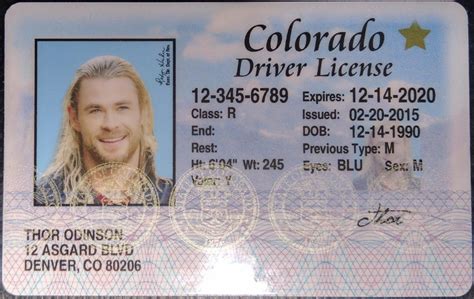 Colorado Co Drivers License Id Viking