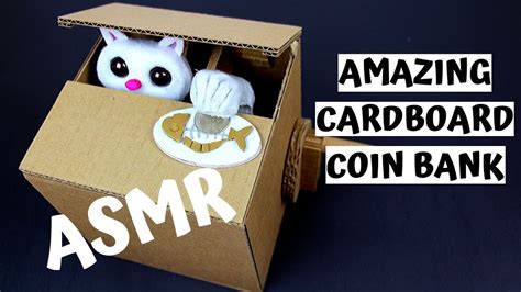 Diy Cat Stealing Coin Bank Asmr No Talking Relaxing Build How To