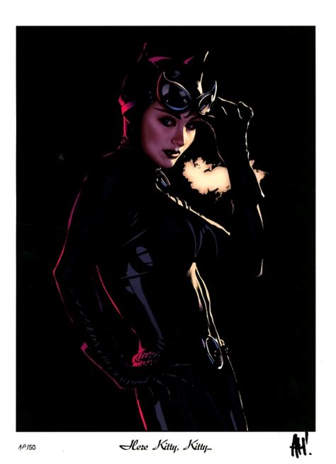 Catwoman Artists Proof Color Print Signed Adam Hughes In Inkwell