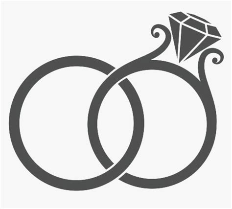 Interlocking Wedding Rings Clipart Png Vayp Por