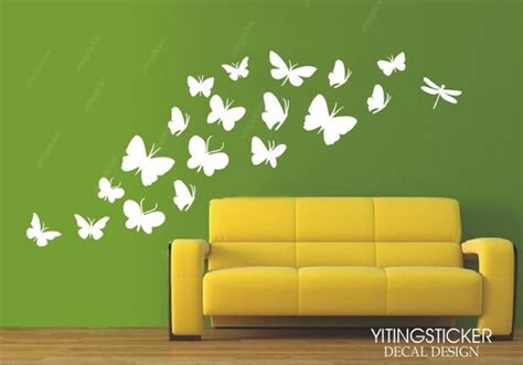 Butterfly Vinyl Wall Stickers Decal By Yitingsticker On Etsy