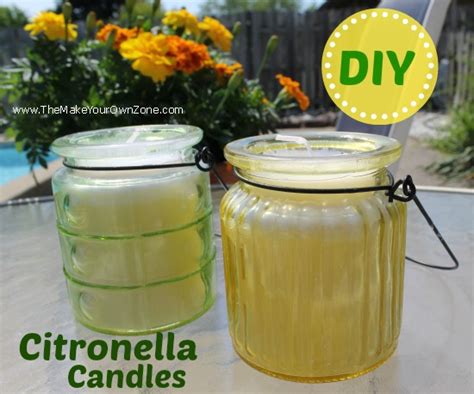 Diy Citronella Candles The Make Your Own Zone