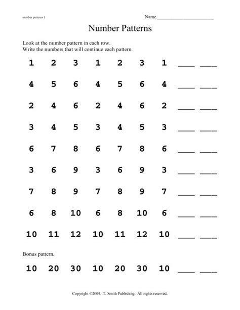 Complete Numbers Worksheets