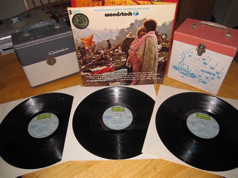 Popsike Com WOODSTOCK Rare Vinyl Lp Set JEFFERSON AIRPLANE HENDRIX Original Stunning