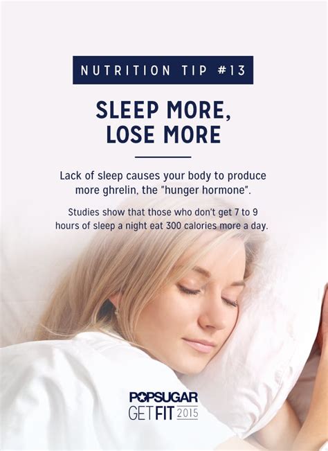 Sleep Helps You Lose Weight Popsugar Fitness