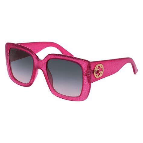 Gucci Gg0141s 003 Pink 53mm Gucci Gg0141s Urban Square Butterfly Woman Sunglasses Walmart