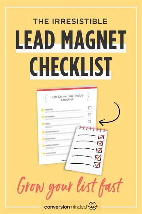 Lp Lead Magnet Checklist Email Marketing Template Lead Magnet