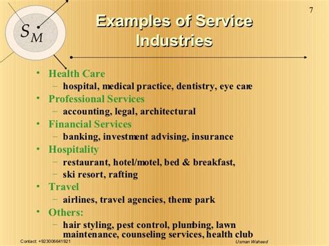 Service Industry Examples