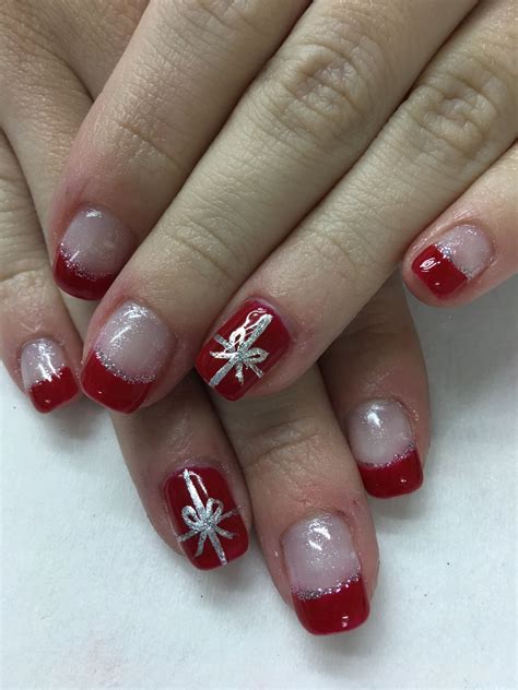 Red French Tip Nails For A Festive Holiday Look The Fshn