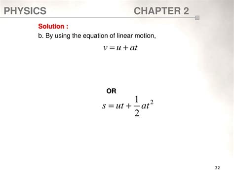 Ppt Chapter 2 Kinematics Of Linear Motion 5 Hours Powerpoint
