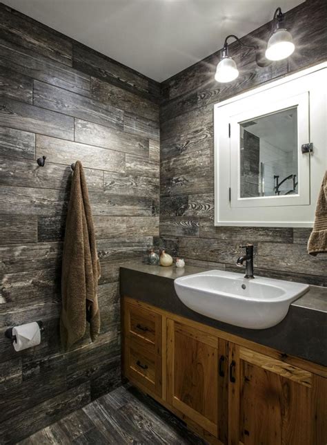 49 Rustic Modern Rustic Master Bathroom Ideas Background