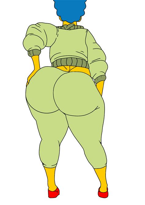 Rule 34 Big Ass Blue Hair Butt Fladdykin Marge Simpson Milf Standing