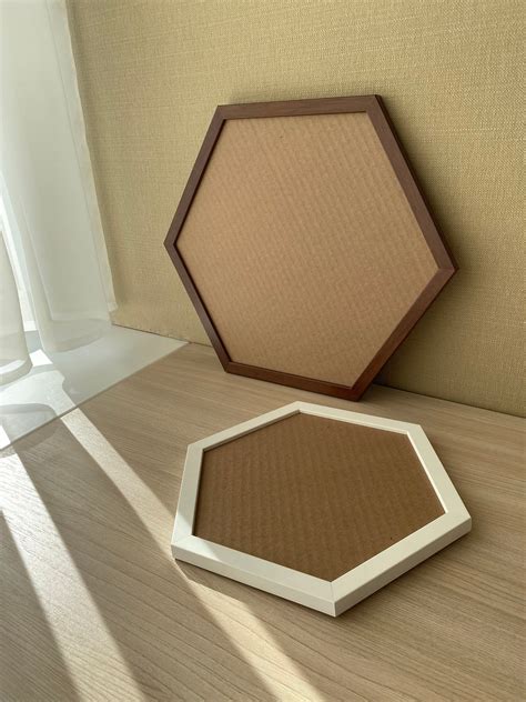 Hexagon Picture Frame Hexagon Wood Frame Personalized Photo Etsy