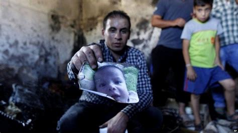 Palestinian Fury As Jewish Settler Arson Attack Kills Child Bbc News