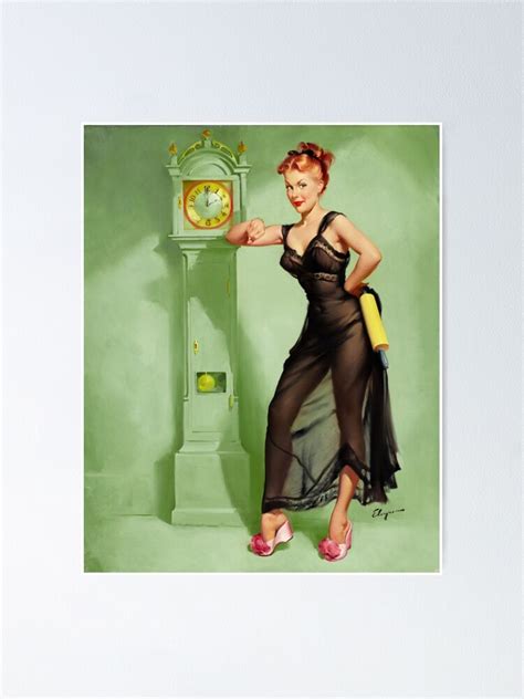 Pin Up Girl Elvgren Vintage Poster By Pin Up Girl Redbubble