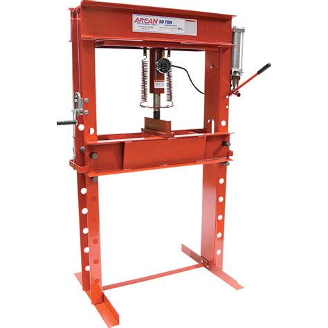 Arcan 50 Ton Hydraulic Shop Press With Gauge And Winch — Model Cp500