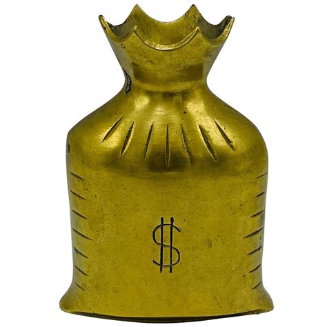 1960s Brass Money Bag At 1stdibs