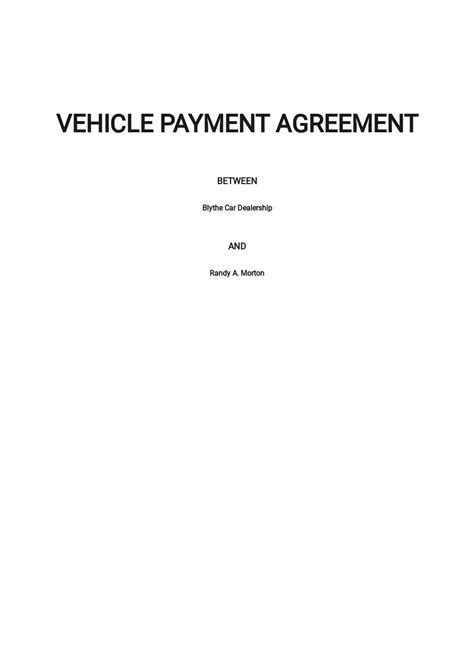 20 Free Payment Agreement Templates Edit And Download