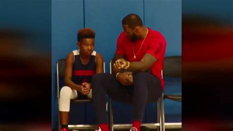 Lebron Jamess Post Match Pep Talk To Son Sets Example For Parents