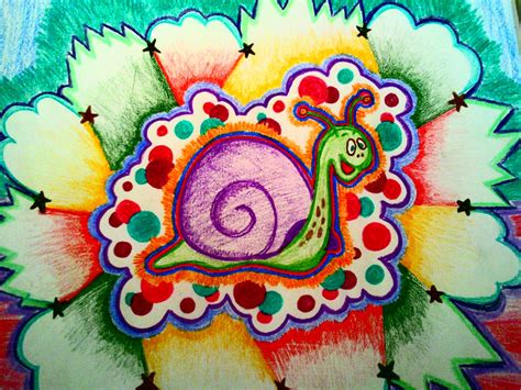 Psychedelic Snail By Carriezona On Deviantart