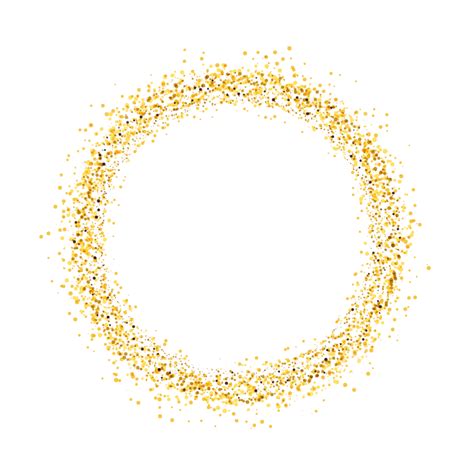 Gold Glitter Circle Clipart Png Images Circle Of Gold Glitter With
