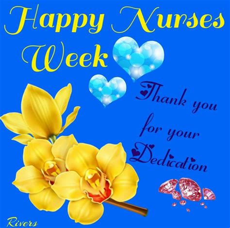 Happy Nurses Week: Thank you for your dedication ? | Happy nurses week, Quotations, Nurses week